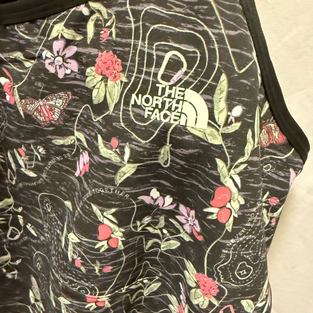 The North Face Black and Pink Floral Tank Top - Picture 9 of 9